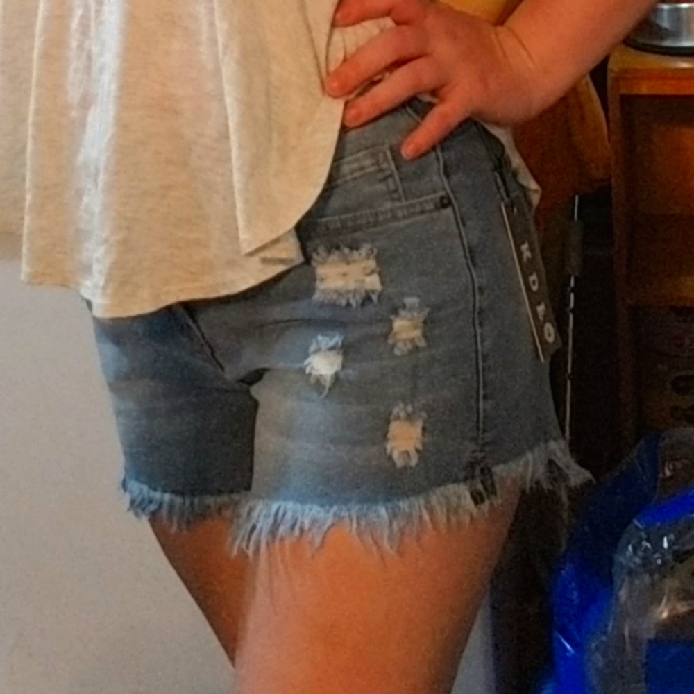 High Waist Denim Shorts
